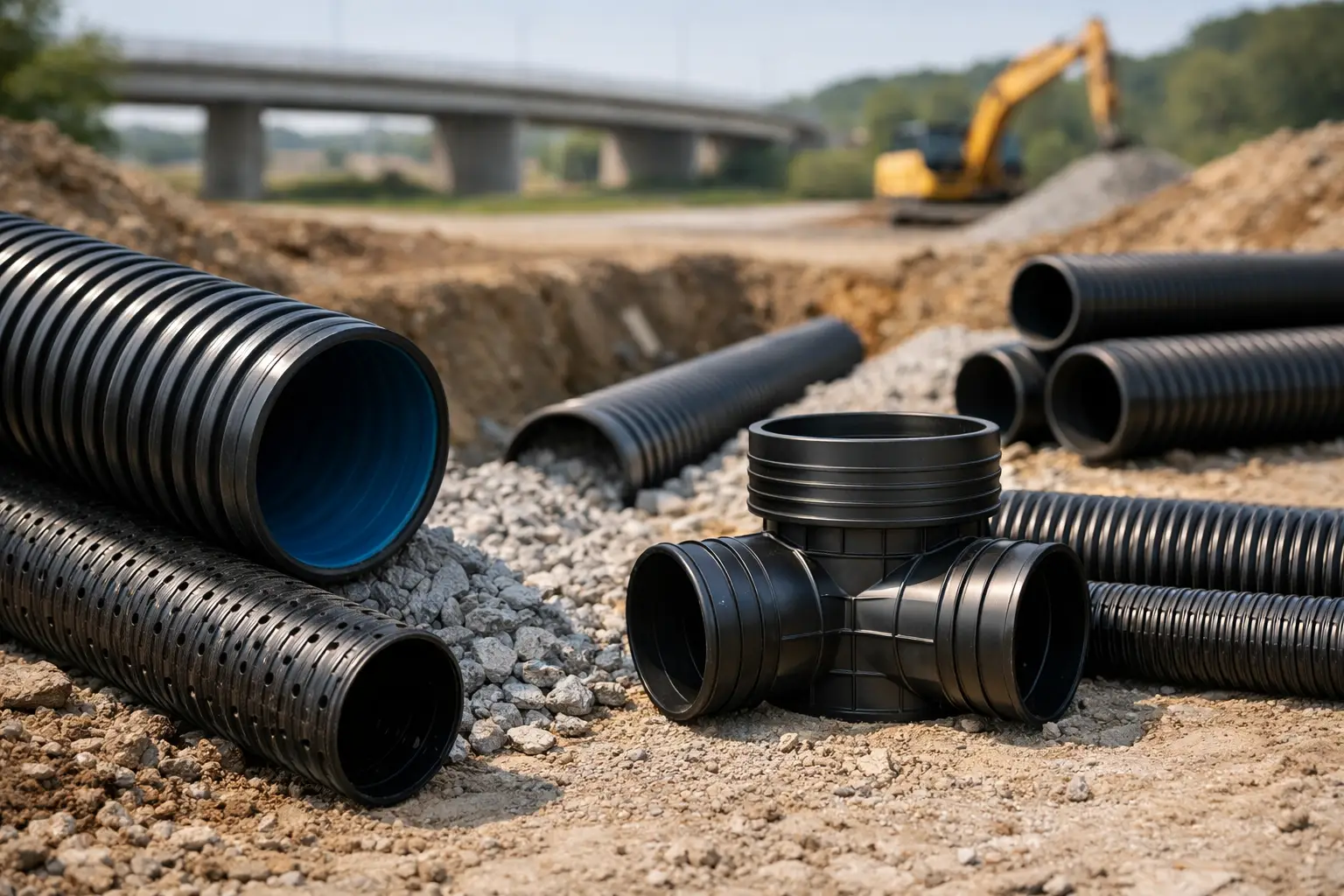 5 aplicações do dreno PEAD em infraestrutura