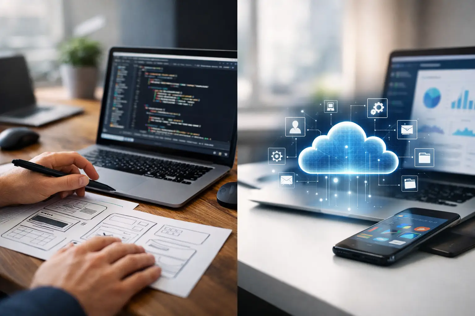 Custom Software vs SaaS Standardlösung