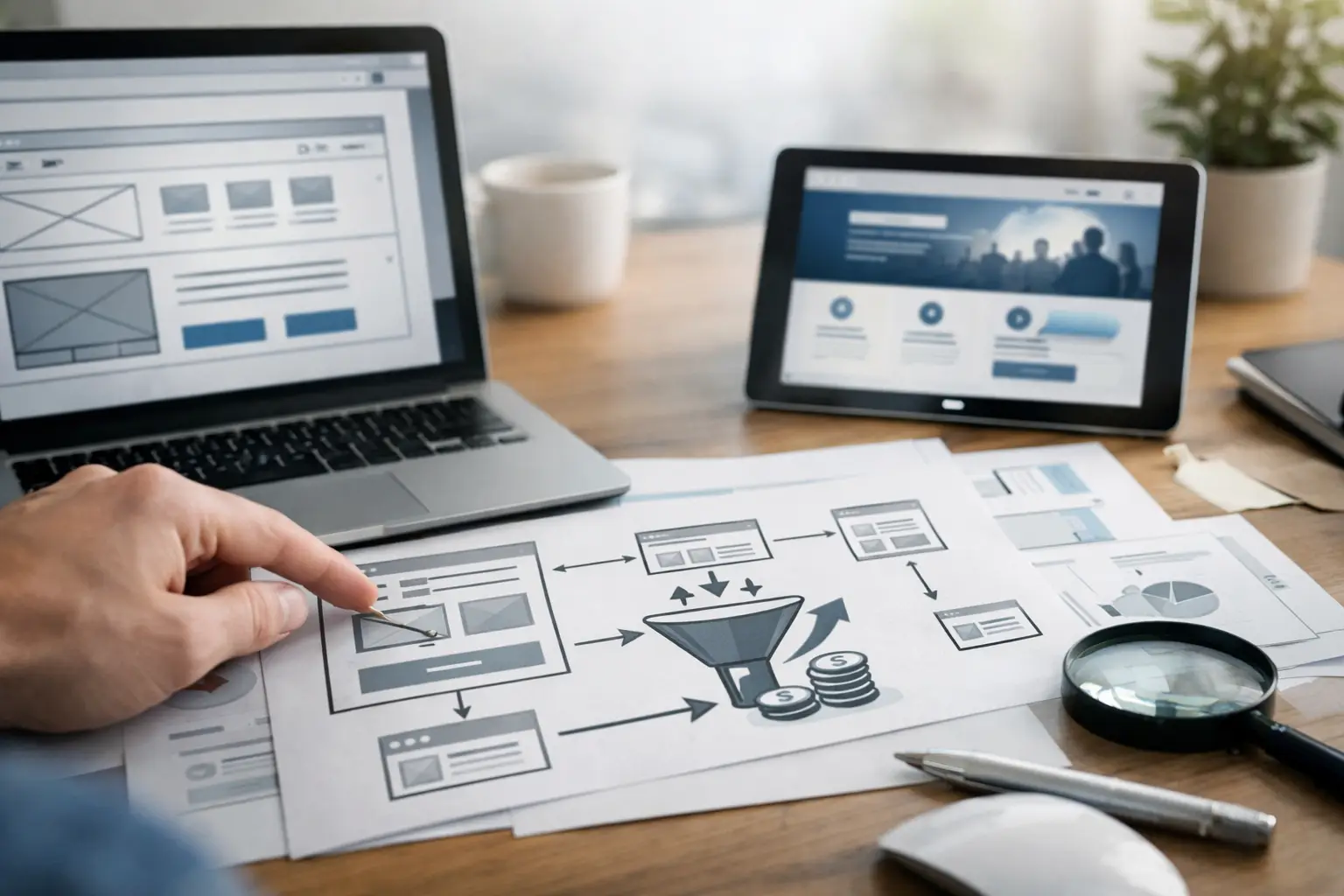 Website-Struktur, die wirklich konvertiert