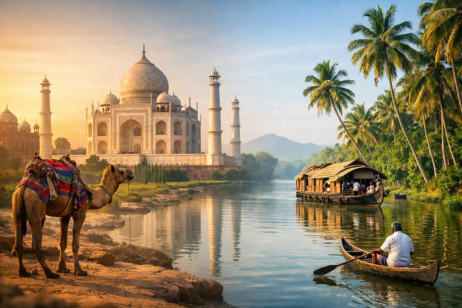 Golden Triangle and Kerala Combo for India in Balance