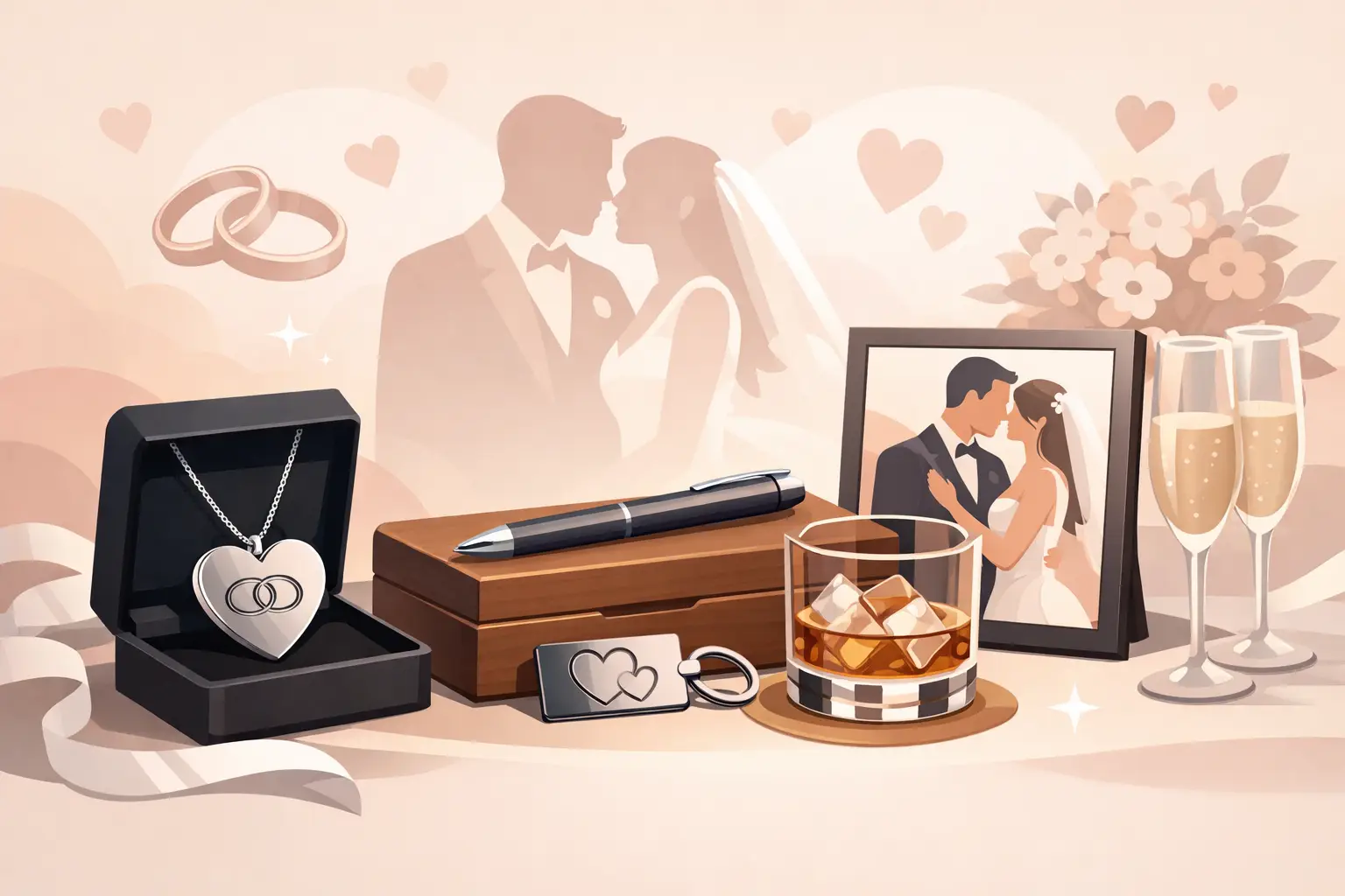 Bröllopspresent med gravyr som känns på riktigt