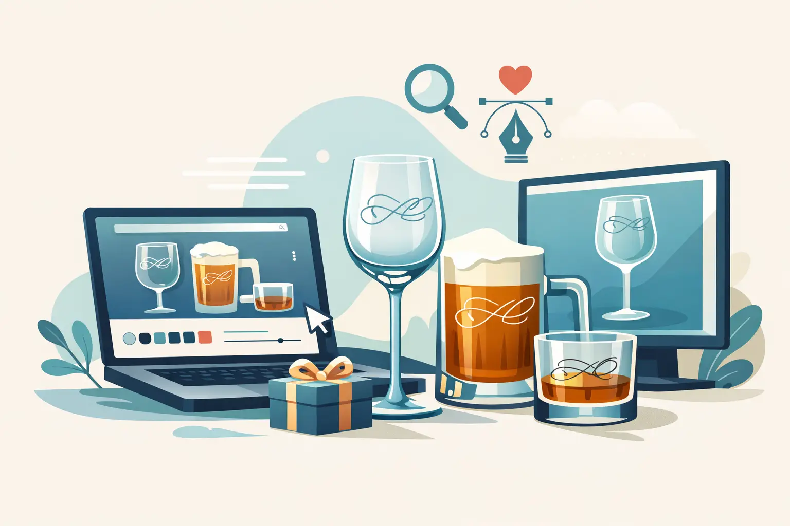 Anpassa glas med namn online - så väljer du rätt