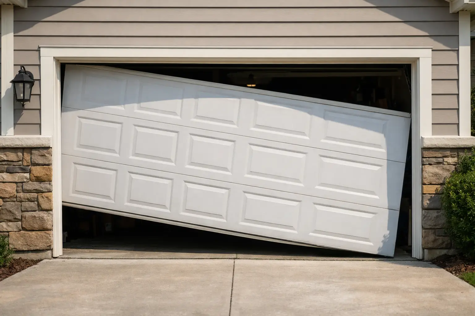 Why Is My Garage Door Crooked?