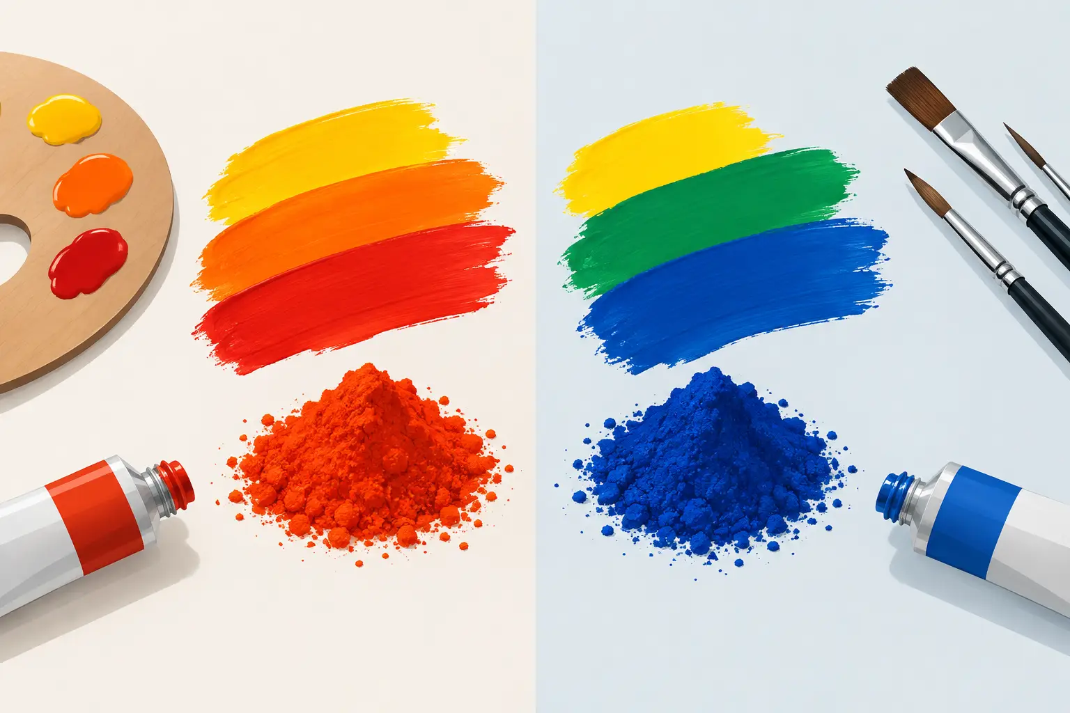 Cadmium Versus Azo Pigments: What Painters See