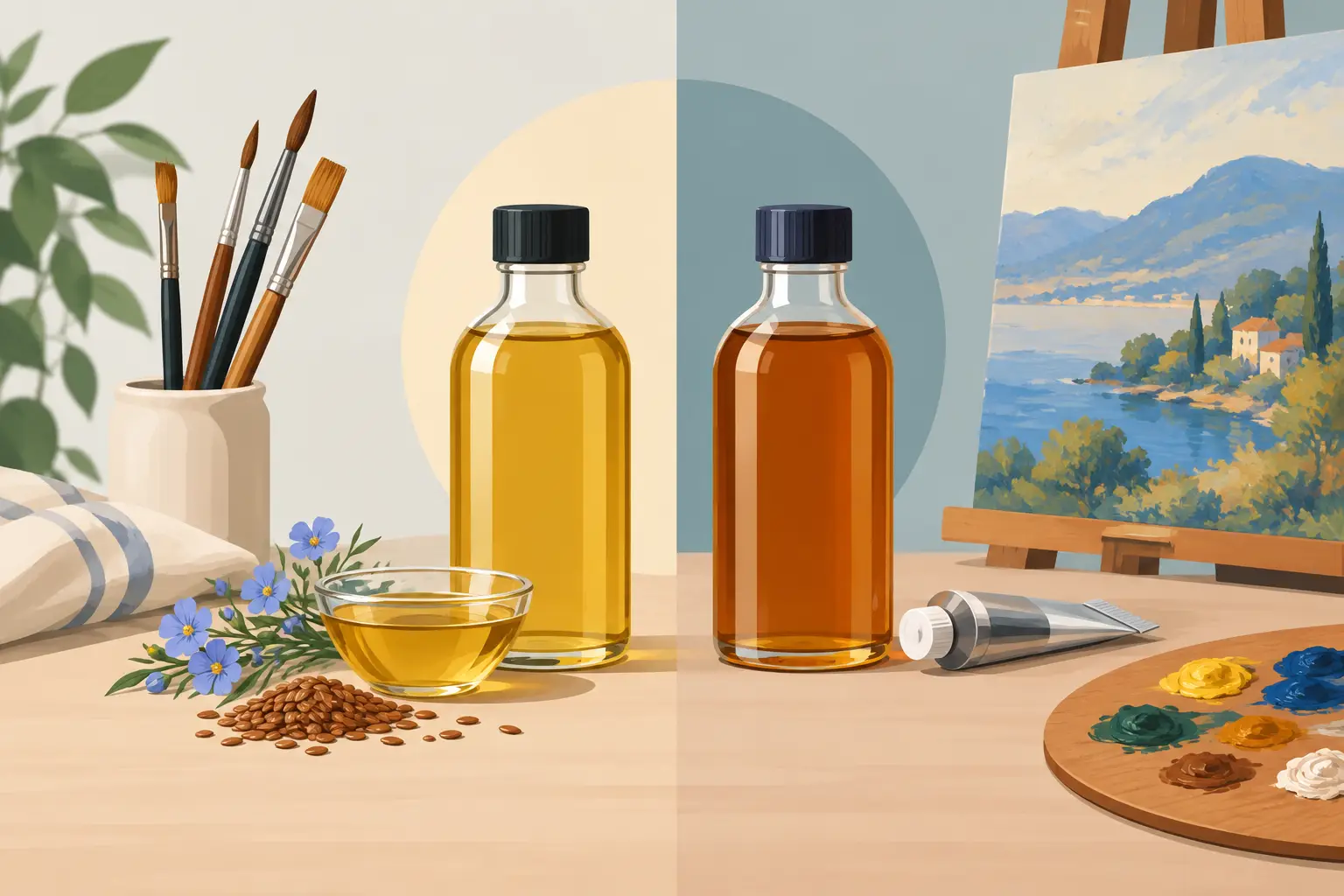 Linseed Oil Versus Alkyd for Oil Painting