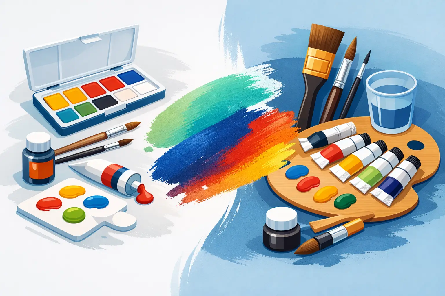 Student Versus Artist Grade Paint: What Changes?