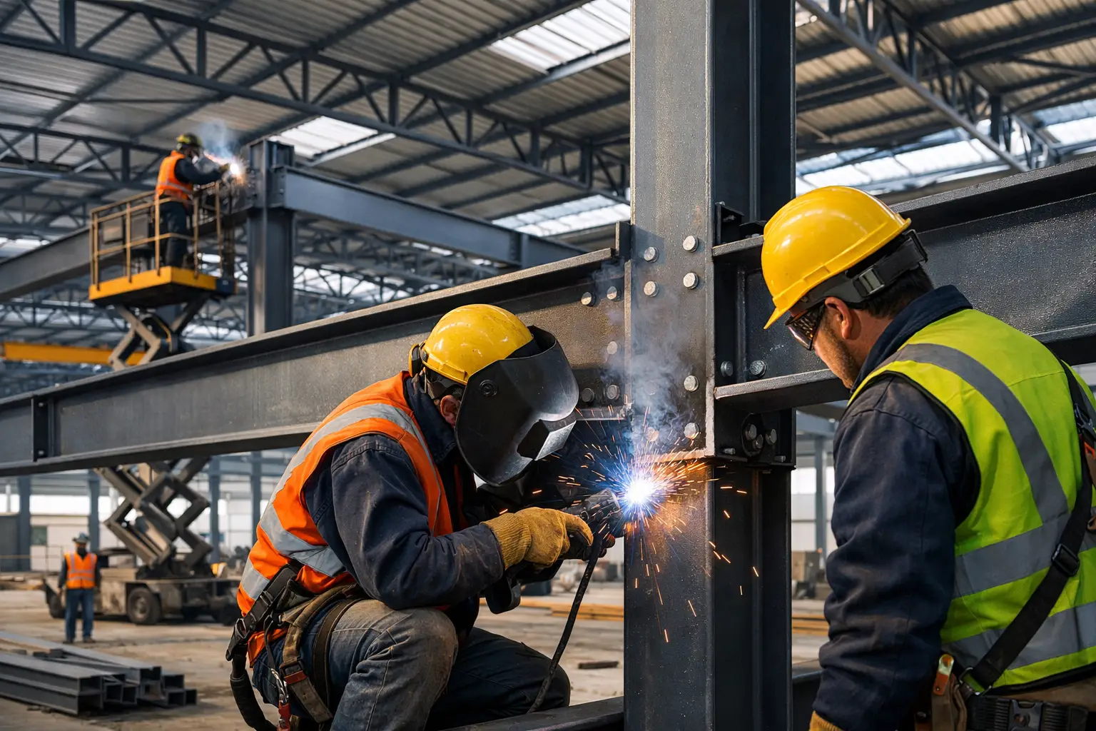 Soldadura estructural en naves industriales