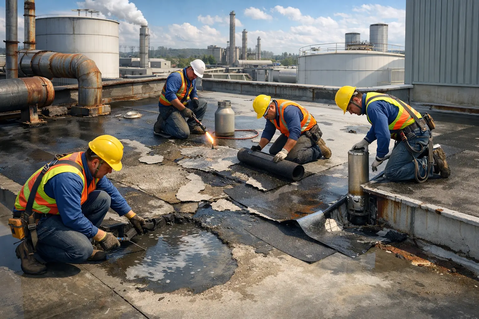 Cinco errores en impermeabilización industrial