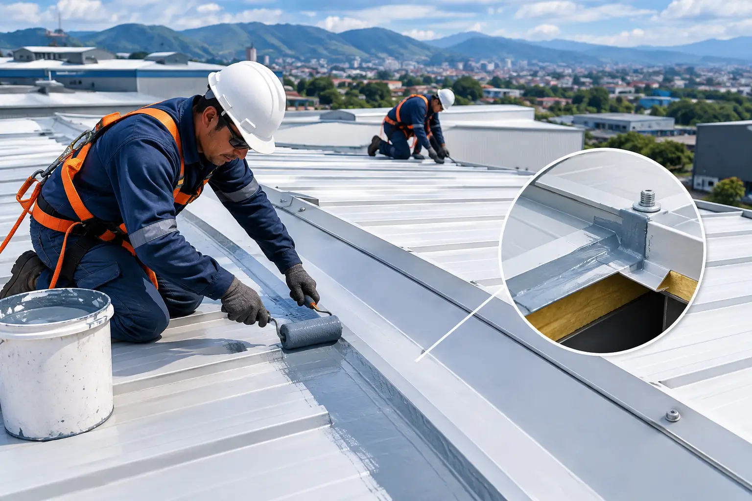 Cómo evitar filtraciones en una cubierta industrial