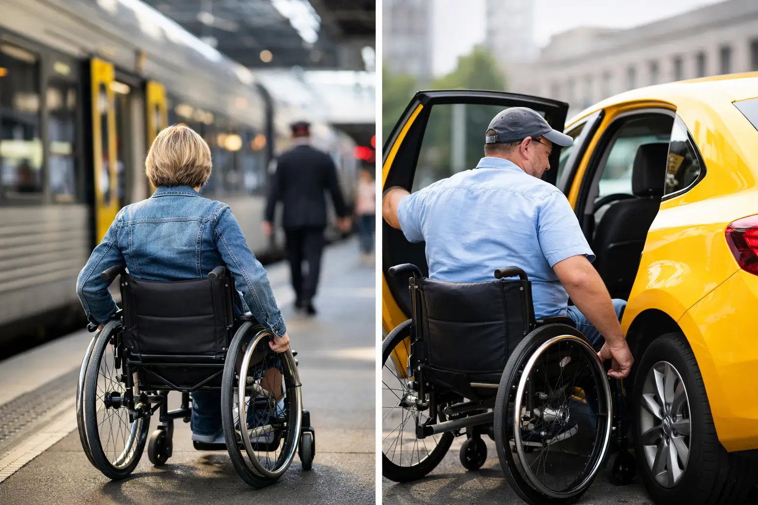 Train or taxi for disabled travellers?