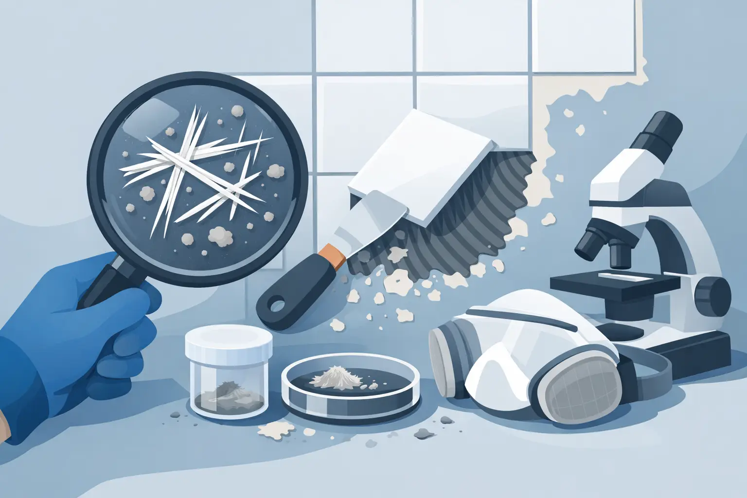 Asbest im Fliesenkleber testen: Sicher vorgehen