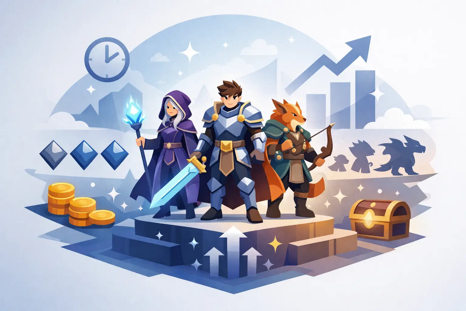What Makes a Collect and Evolve Characters Game Last?