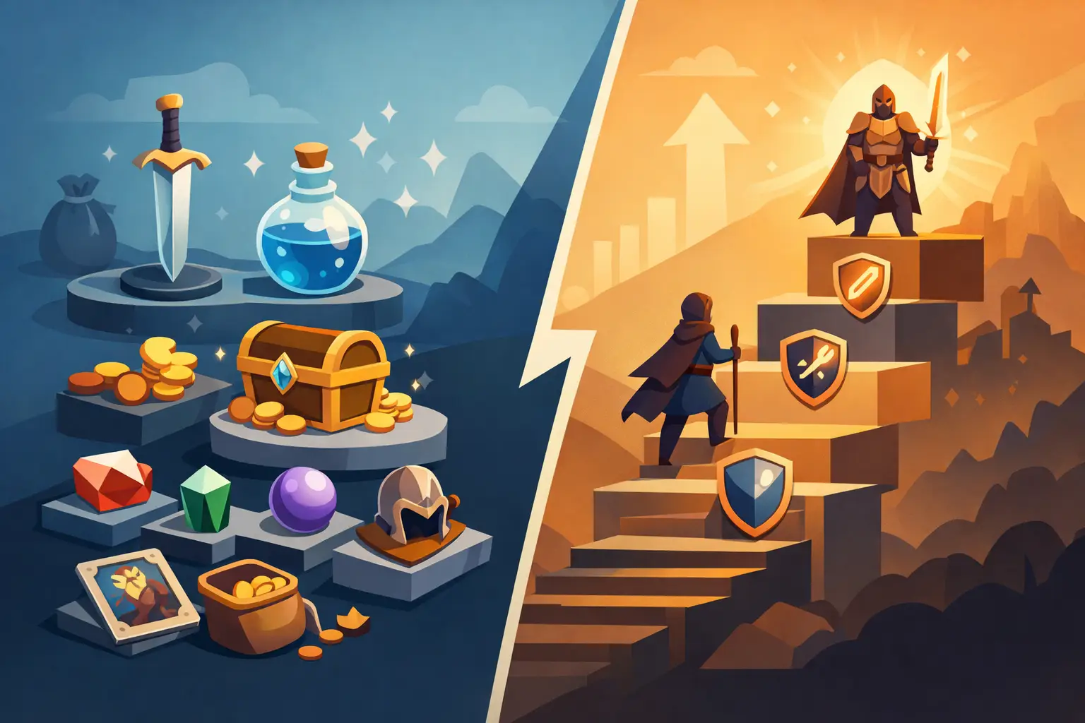 Collection Versus Progression Systems in RPGs