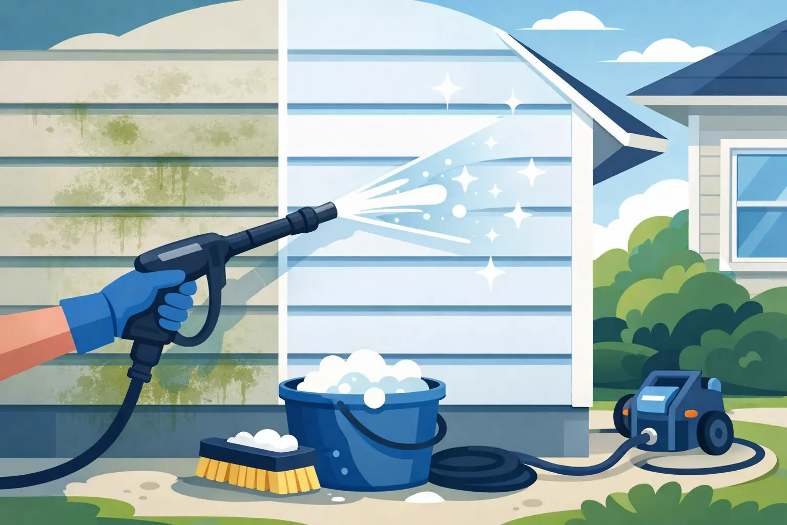 How to Wash Vinyl Siding Without Damaging It