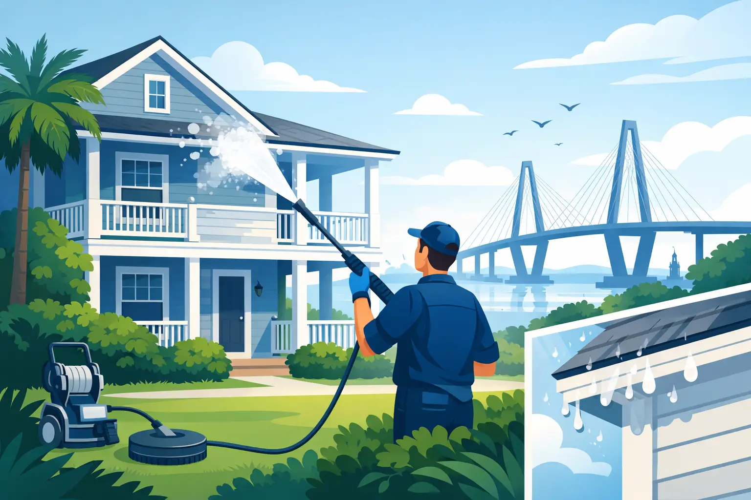 House Washing That Protects Charleston Homes