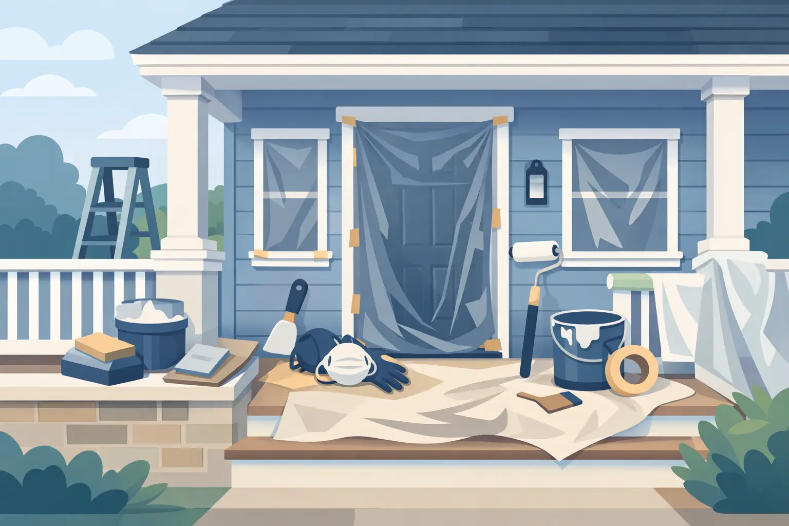 Prepare Front Porch for Painting the Right Way