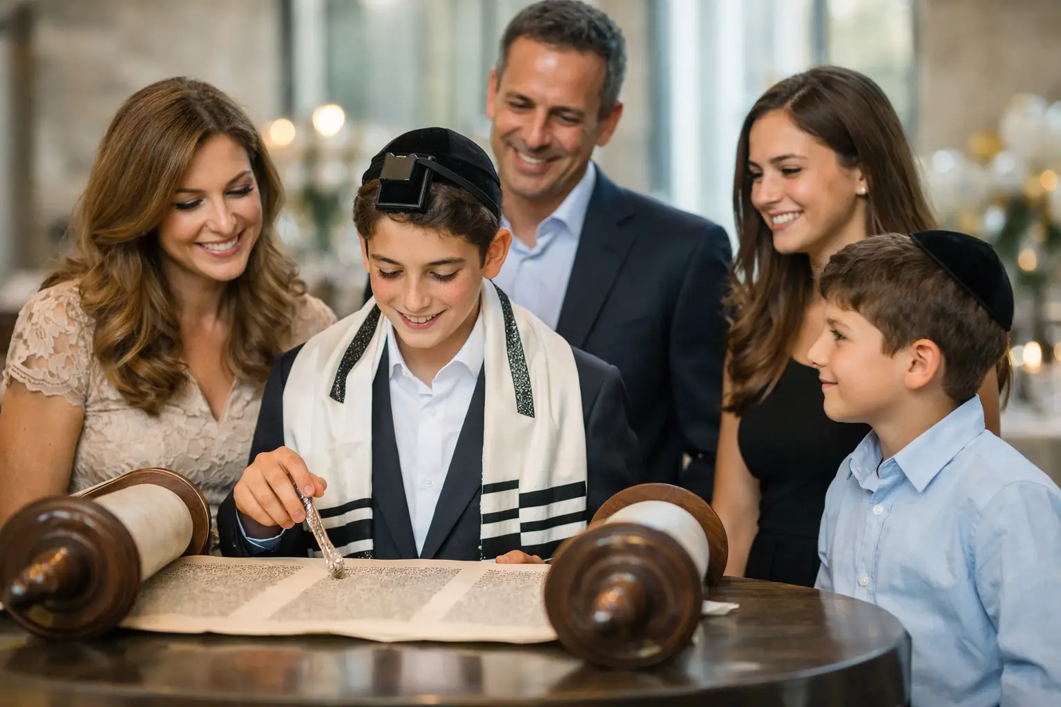 בר מצווה יוקרתית למשפחה שעובדת באמת