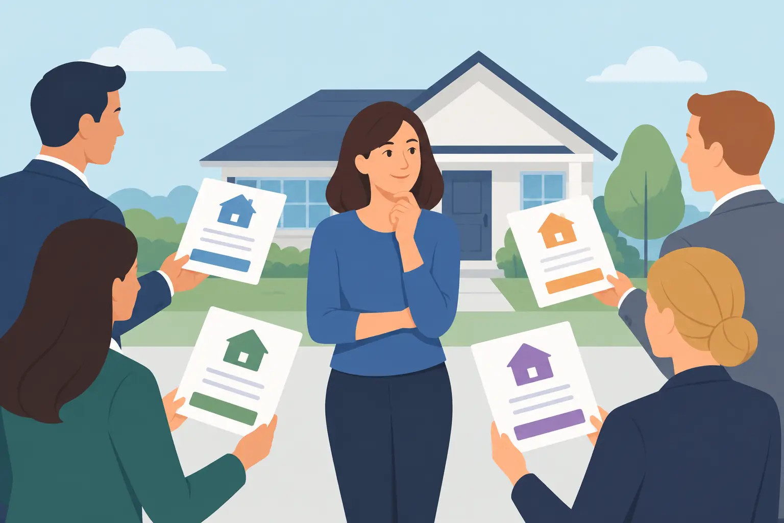 A Multiple Offer Negotiation Example for Sellers