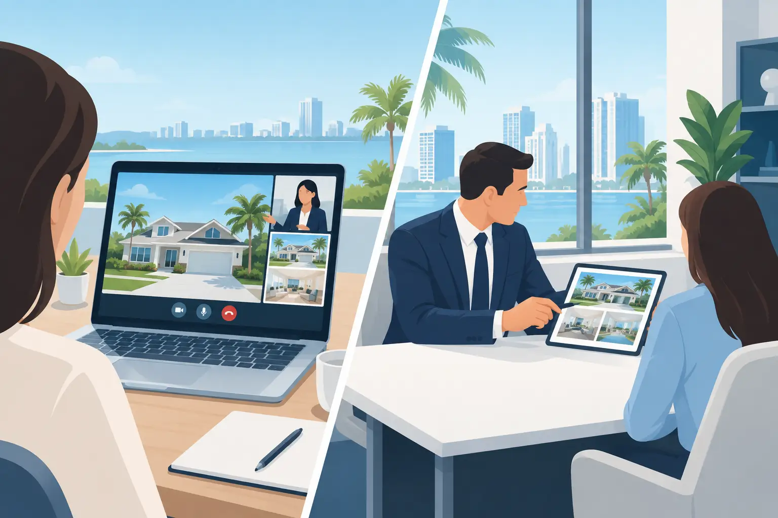 Virtual Listings Versus Office Brokerage in Florida