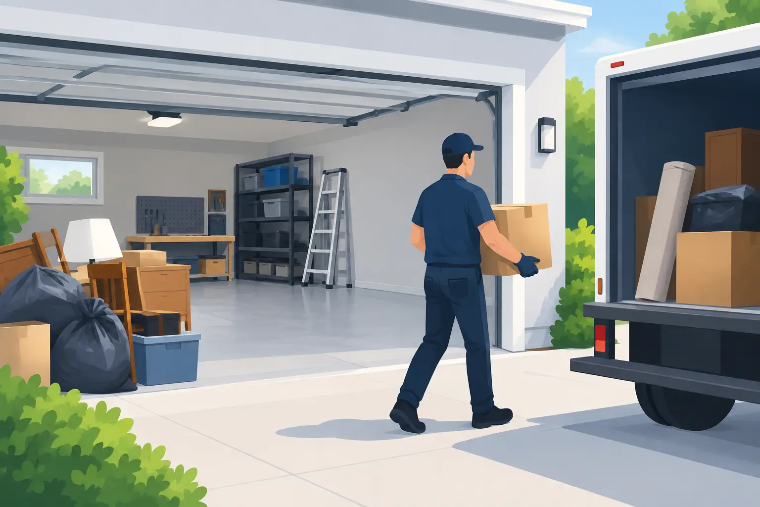 How a Garage Cleanout Service Clears Space Fast