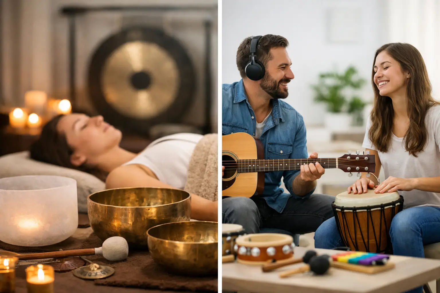 Sound Baths Versus Music Therapy Compared