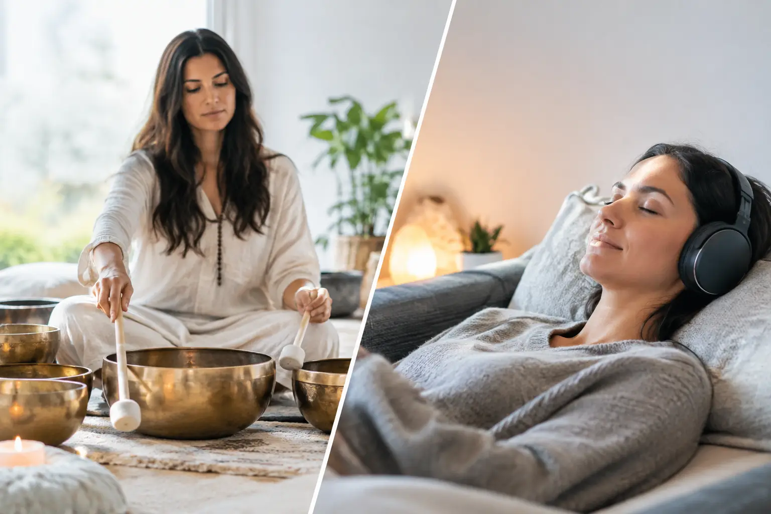 Live Versus Recorded Sound Baths for You