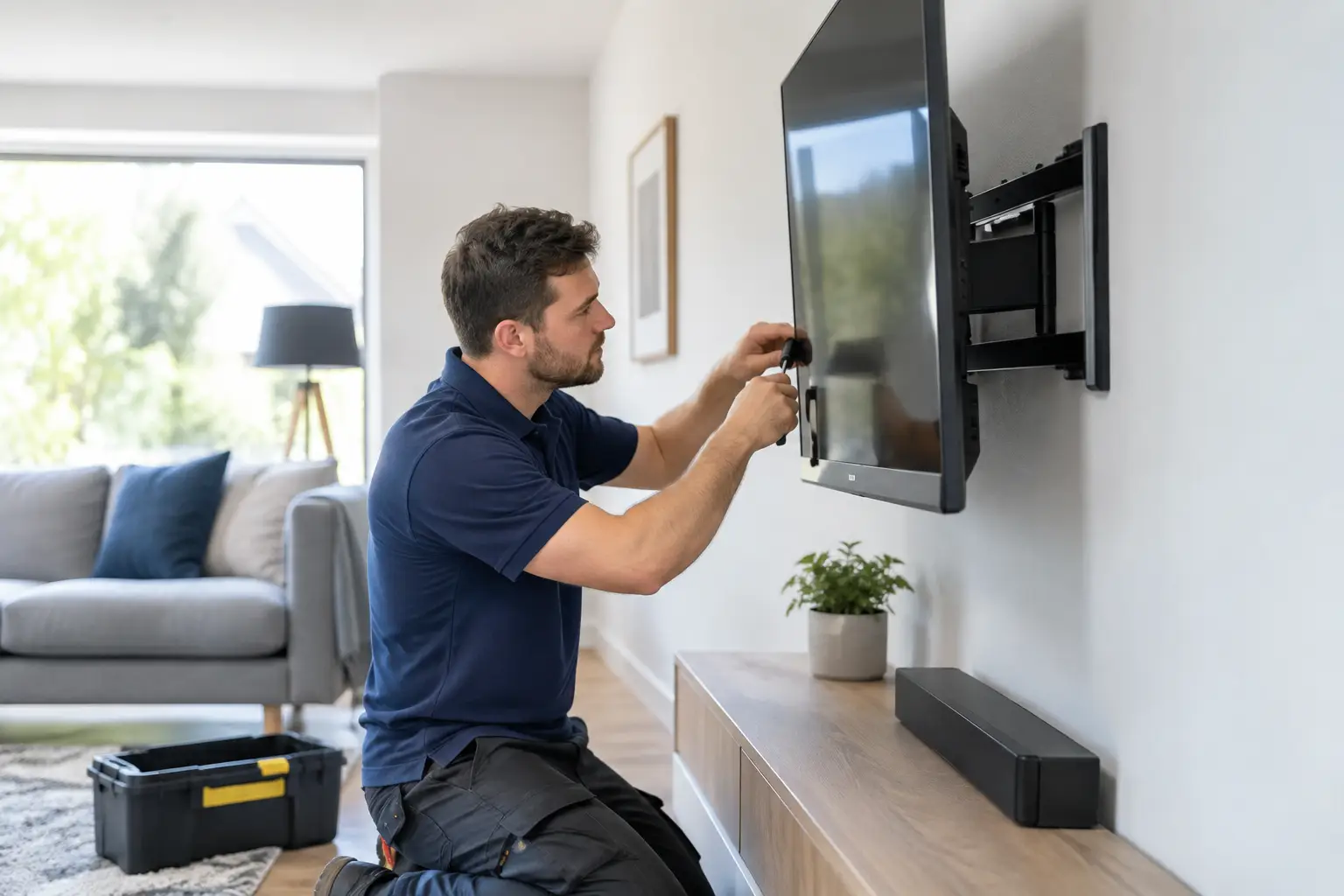 TV Wall Mounting Stevenage Done Properly