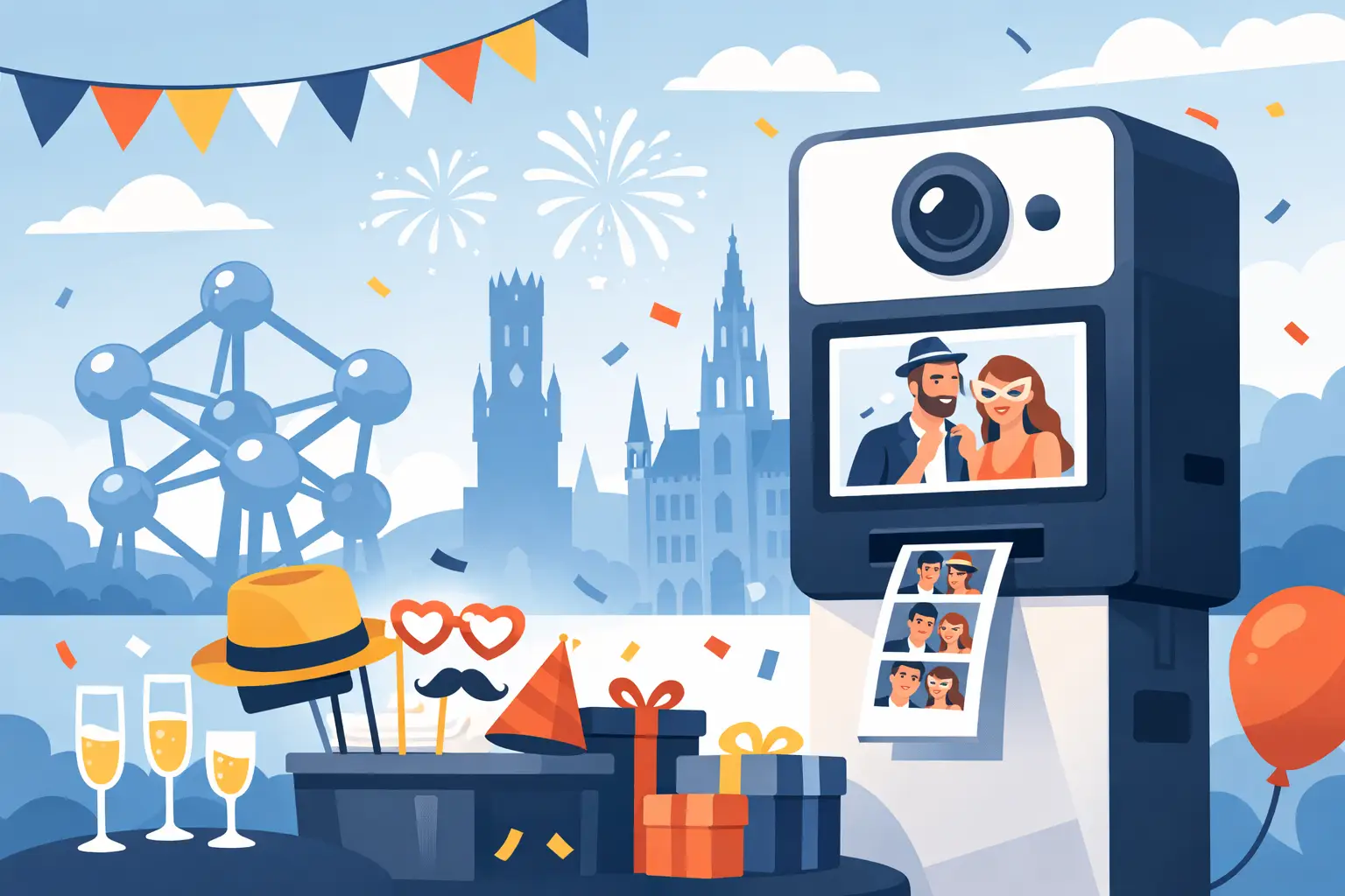 Location photobooth Belgique pour votre fête