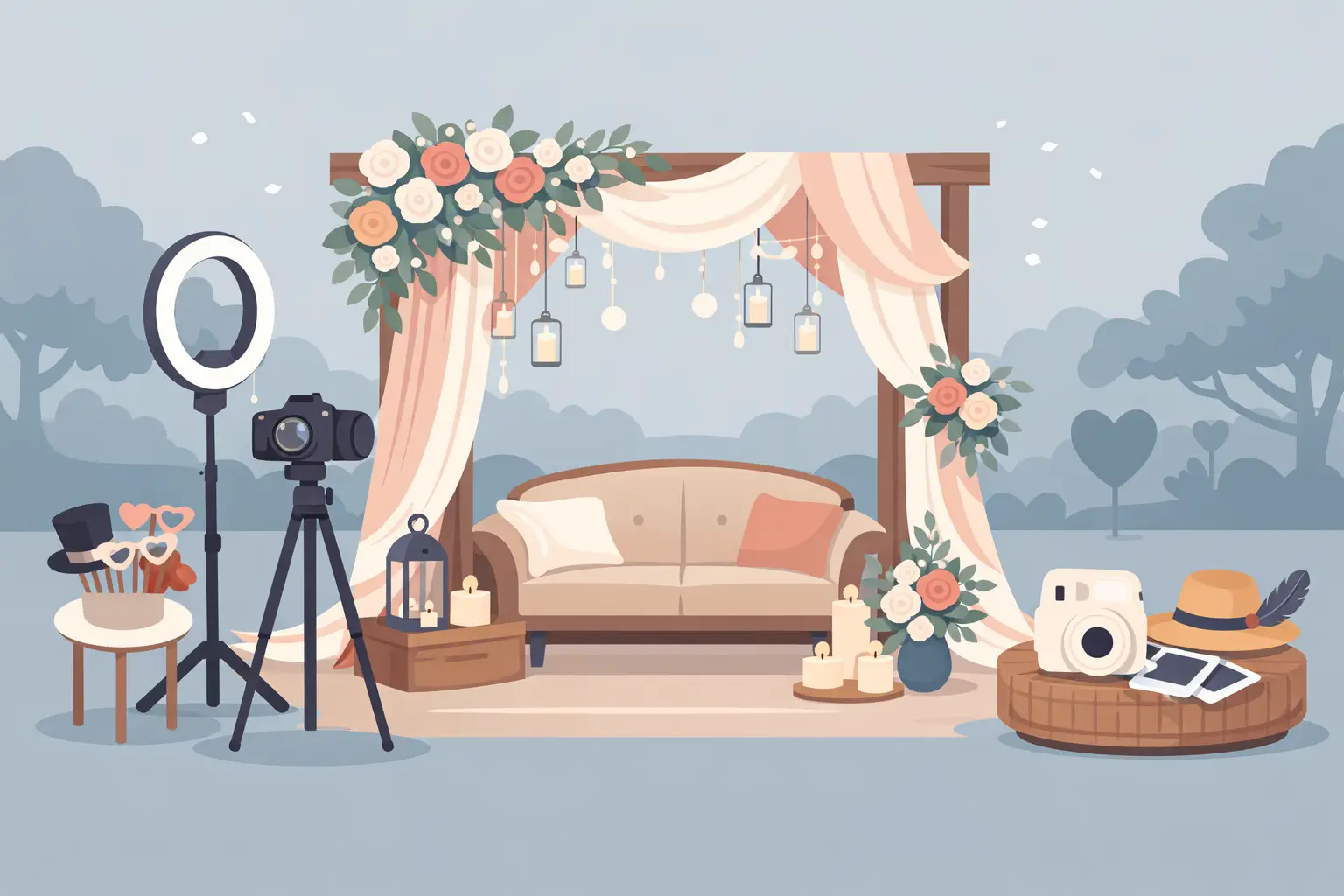 Organiser un coin photo mariage qui fait sensation