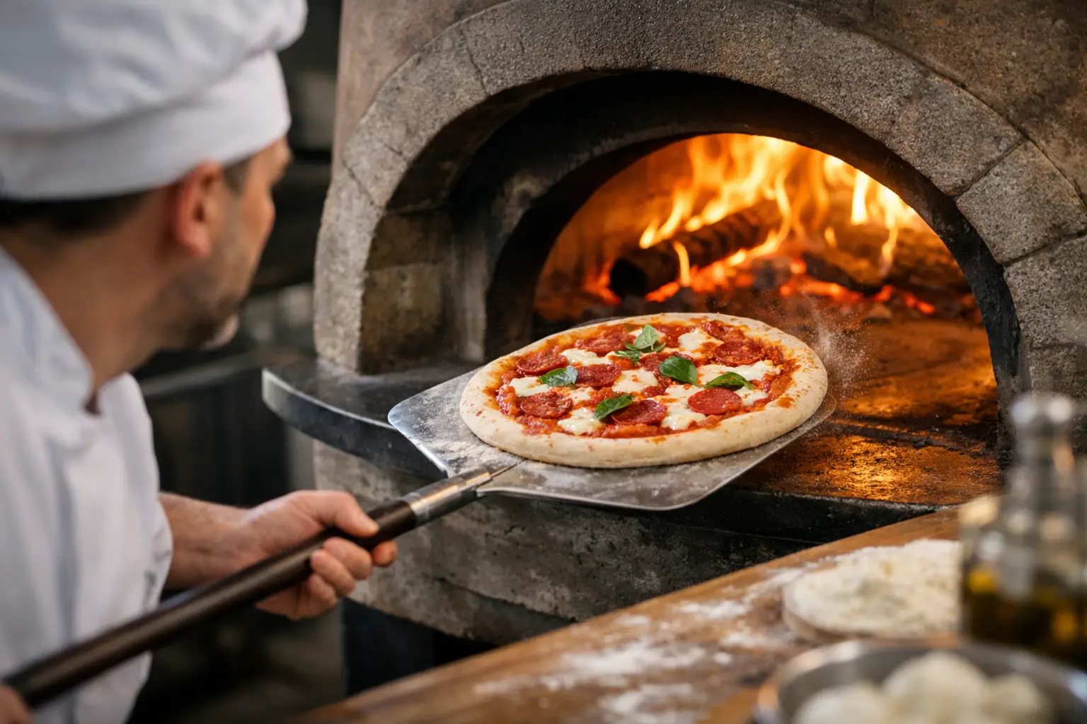 How to Launch Pizza Safely Into a Hot Oven