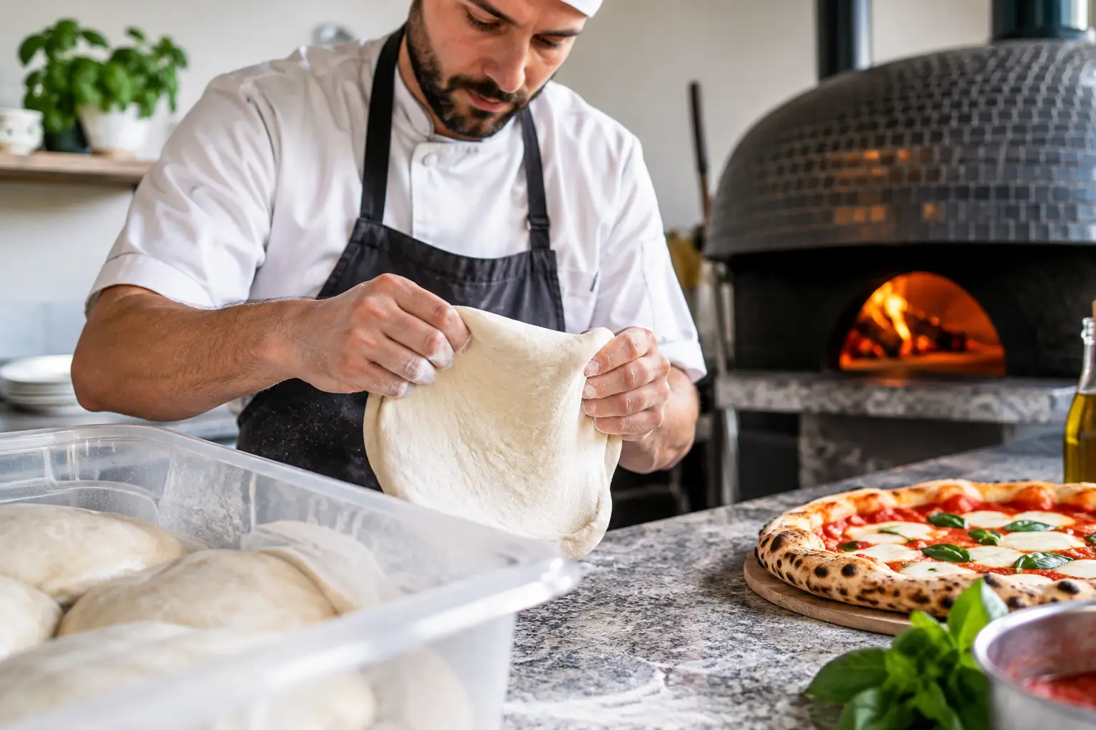 Cold Dough Fermentation for Neapolitan Pizza