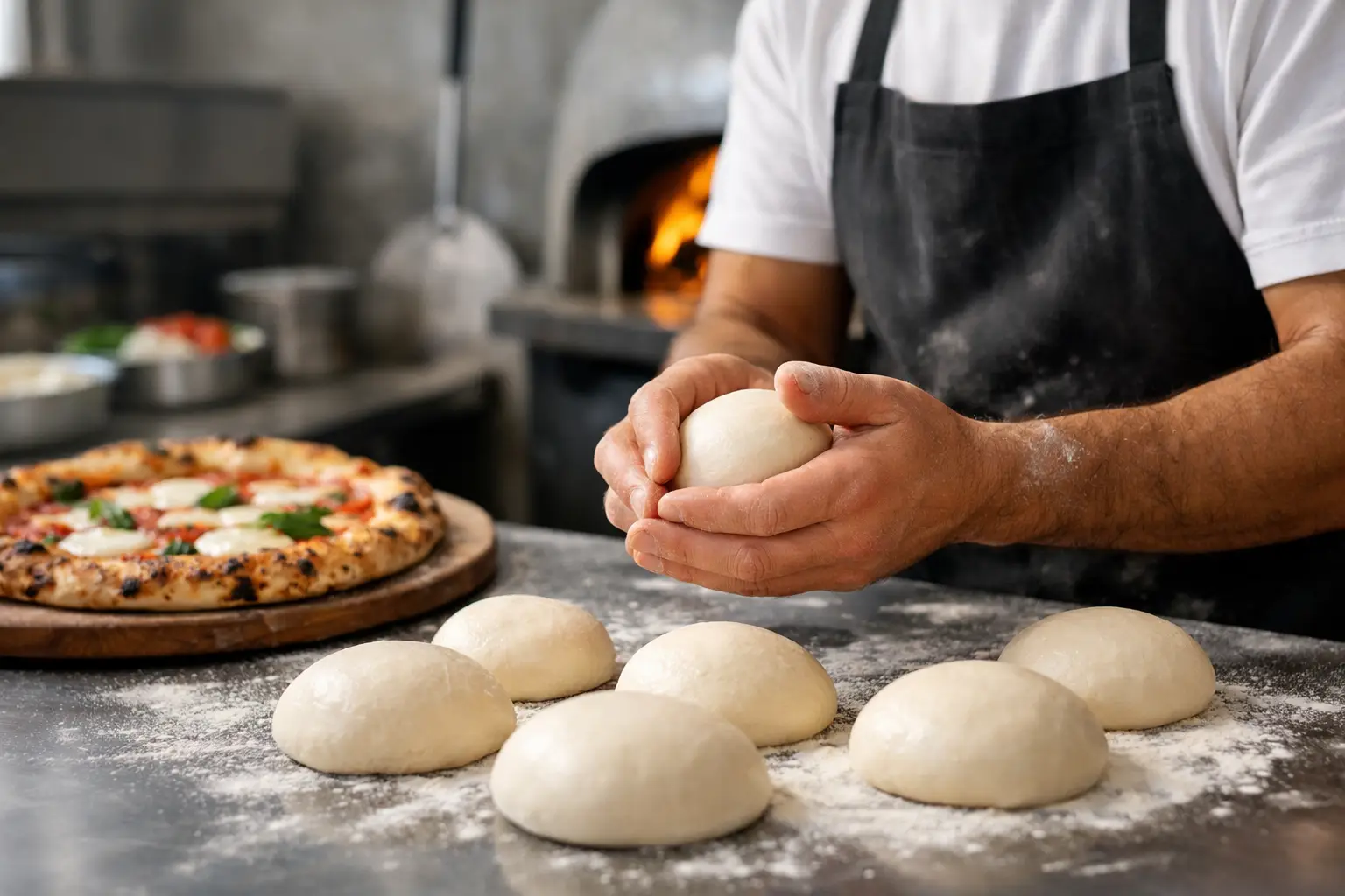Pizza Dough Balling Method for Neapolitan Pizza