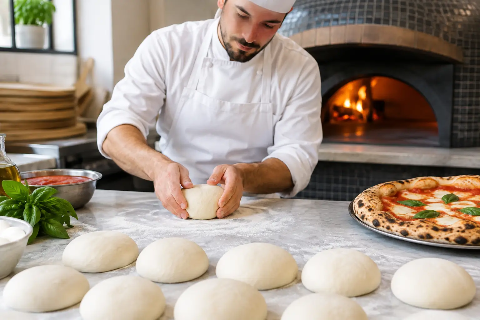 Dough Ball Sizing Chart for Neapolitan Pizza