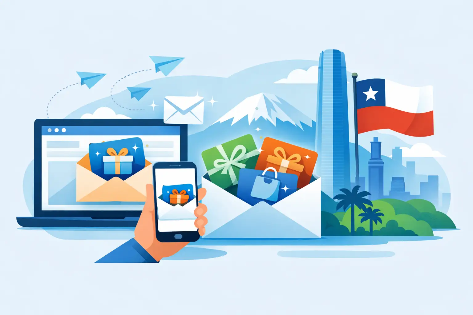Gift card por correo electrónico en Chile