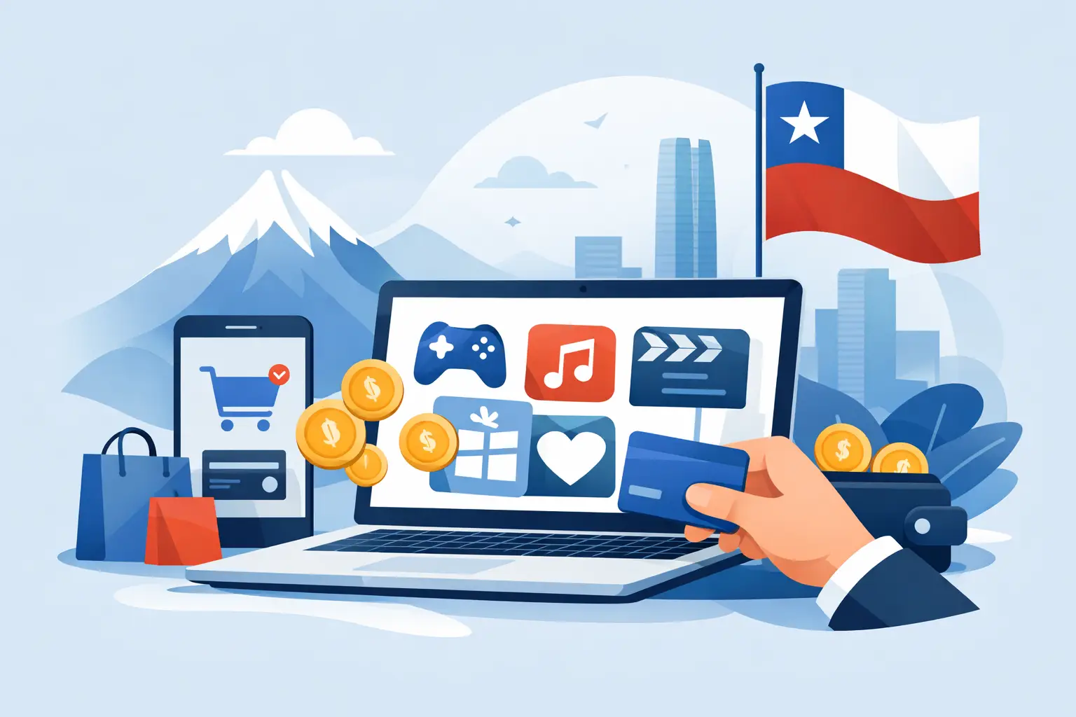 Cómo pagar códigos digitales online en Chile