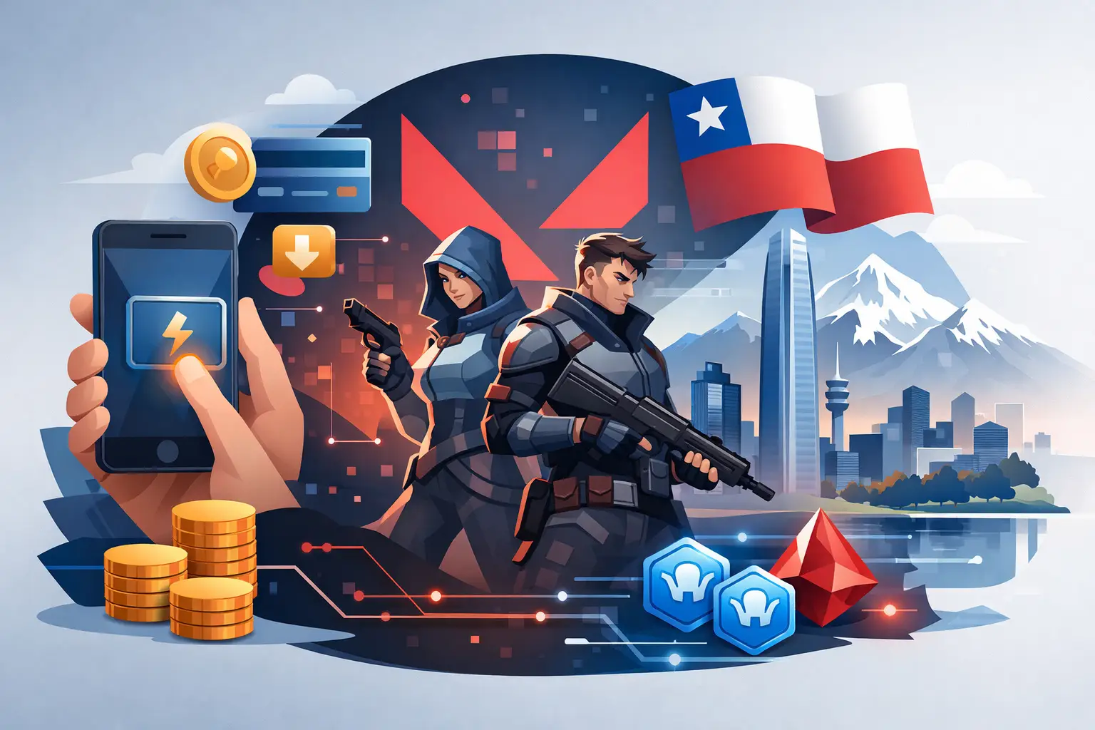 Recarga digital para Valorant en Chile