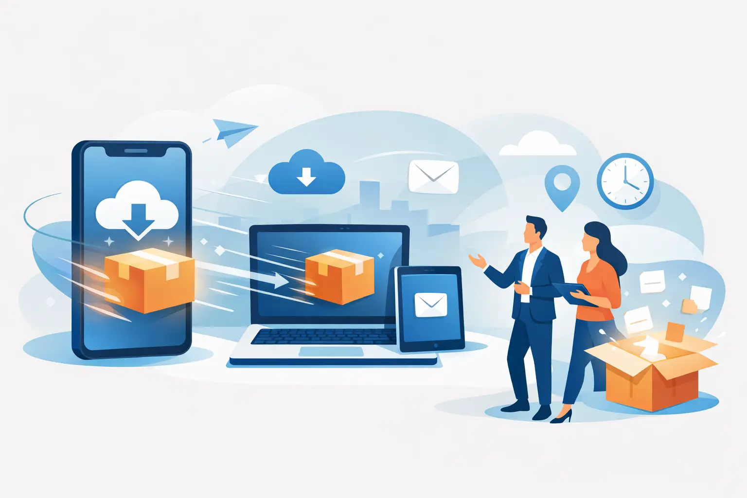 Beneficios de entrega instantánea digital