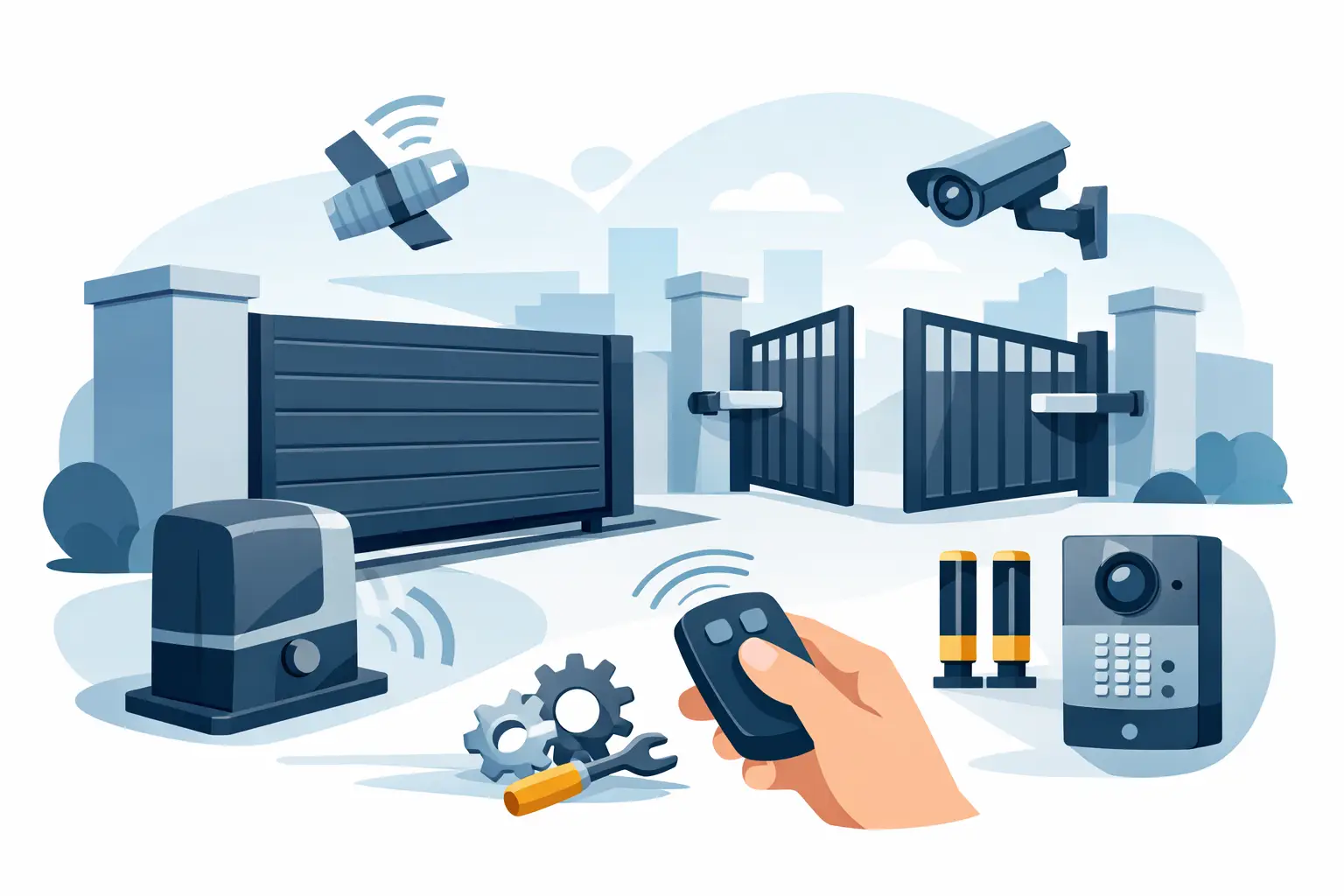 Αυτοματισμοί αυλόπορτας χονδρική για επαγγελματίες