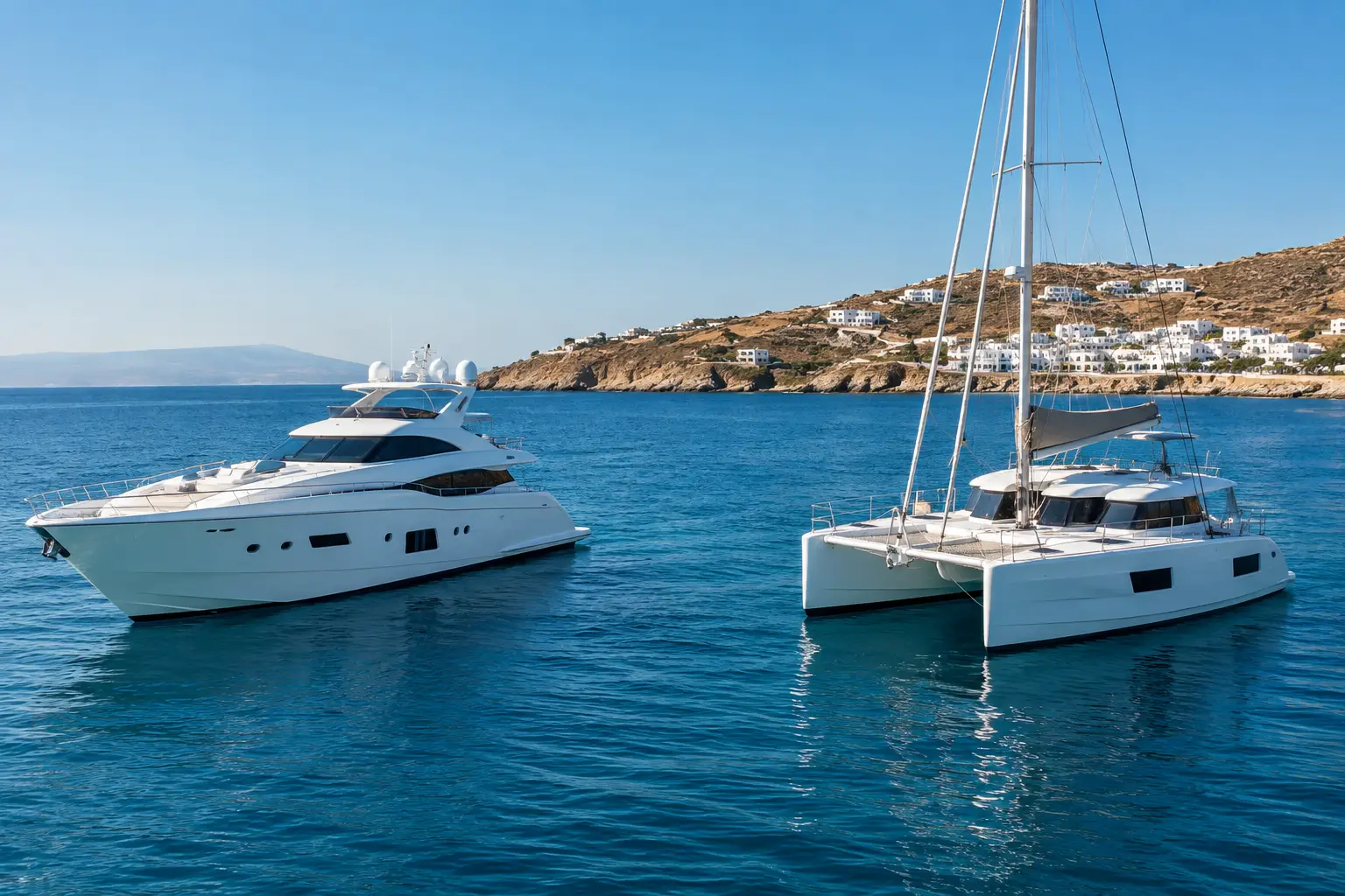 Private Yacht or Catamaran: Which Fits Mykonos?