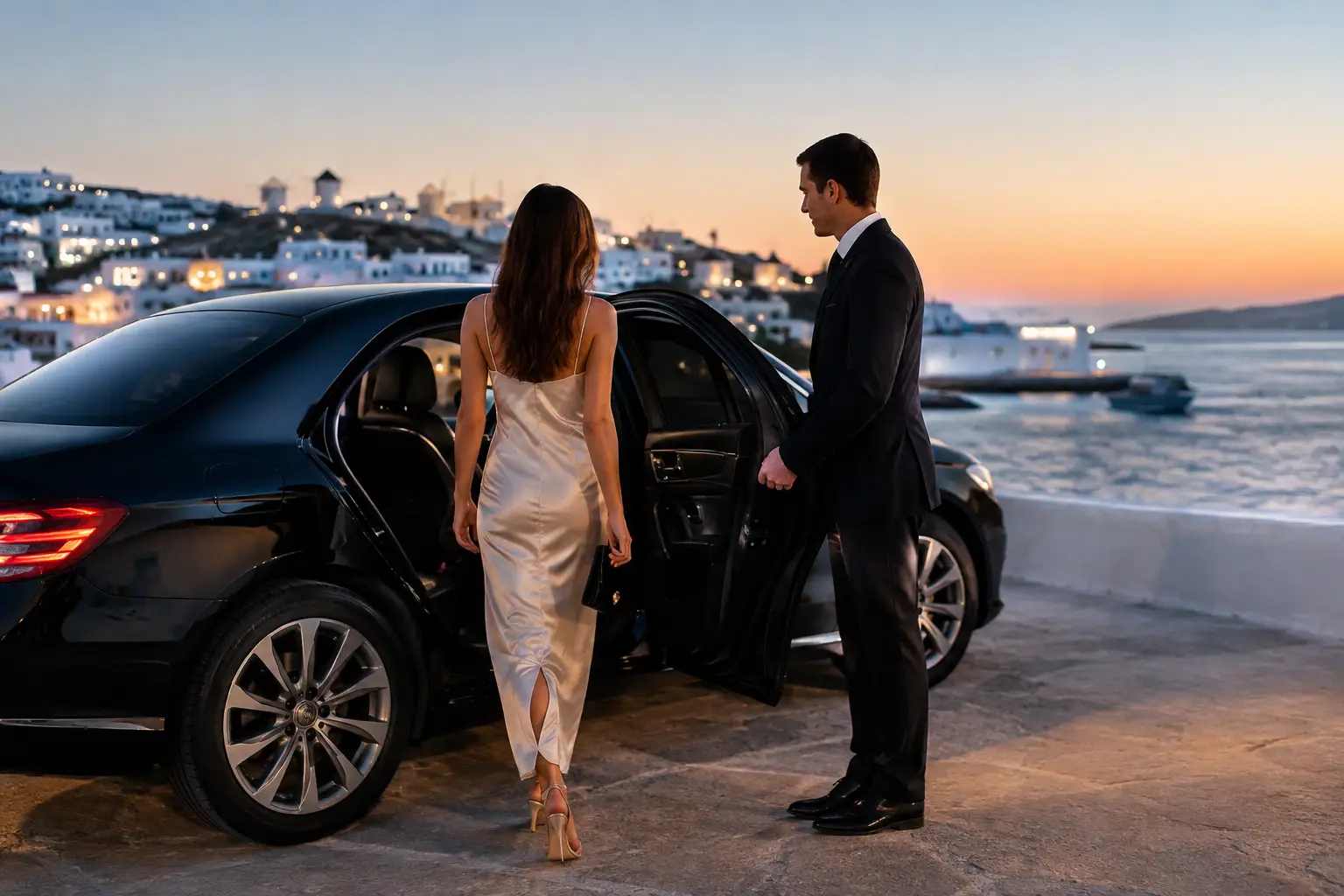Reserve Late Night Chauffeur Service in Mykonos
