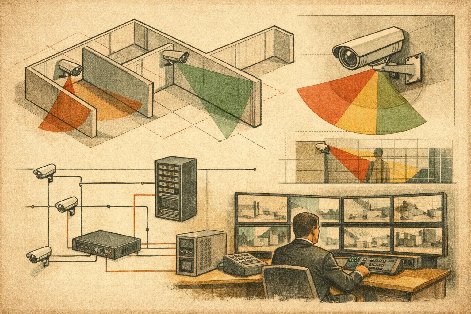 Wall Occlusion in CCTV Design and Blind Spots
