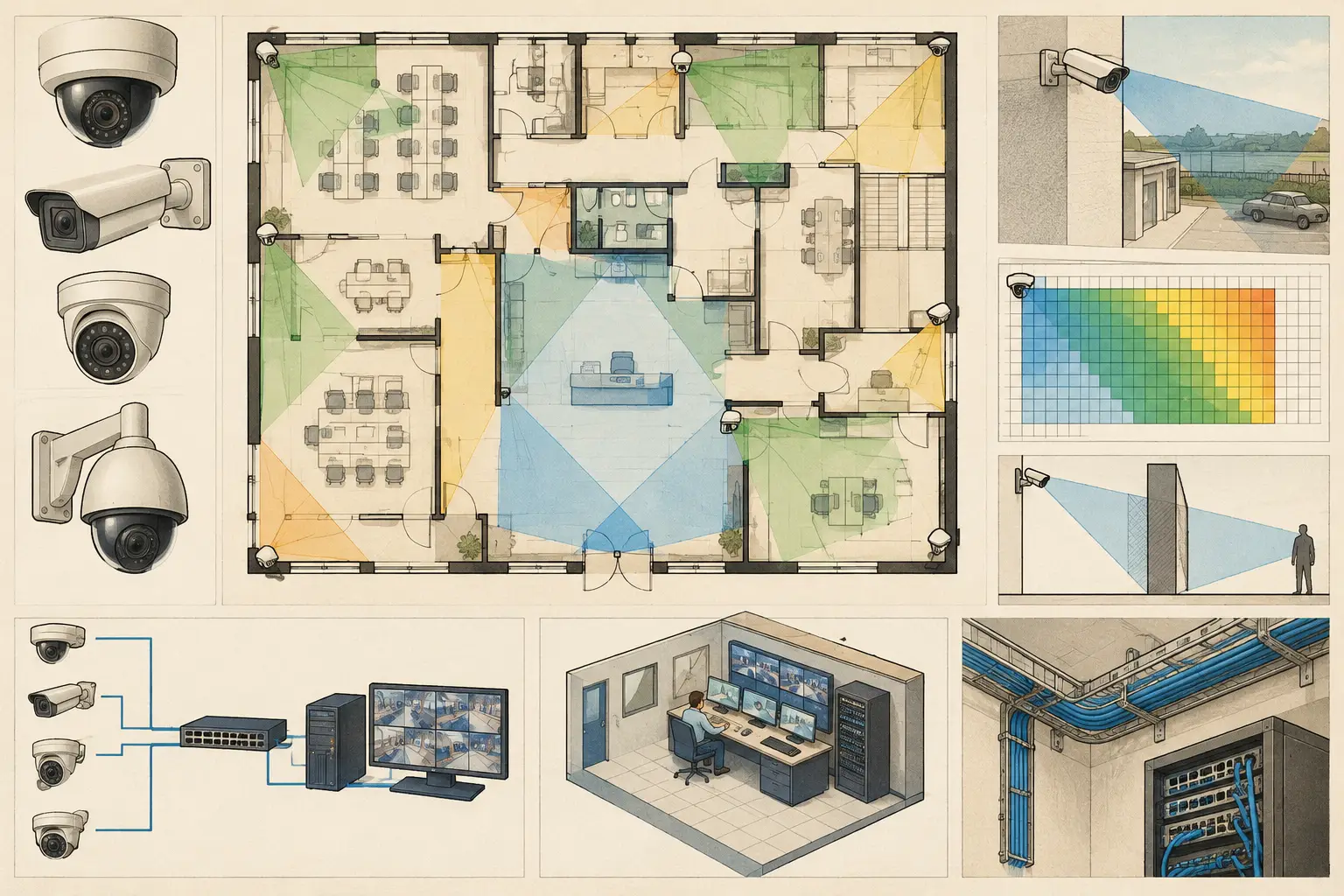 Camera Layout Tools for Defensible CCTV Design