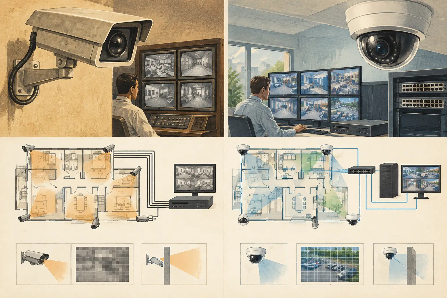 IP Versus Analog Surveillance Systems Compared