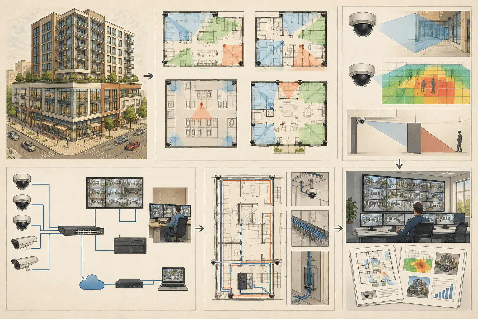 Mixed Use CCTV Project Example Design Workflow
