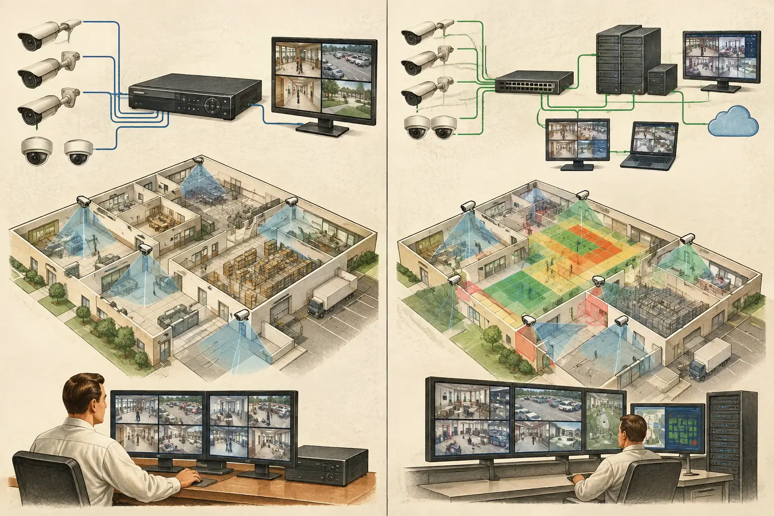 NVR Versus VMS Architecture for CCTV Systems