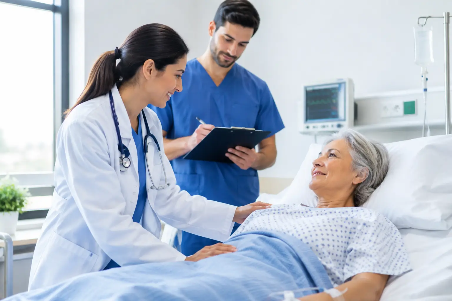 Protocolo de atención médica en planta eficaz