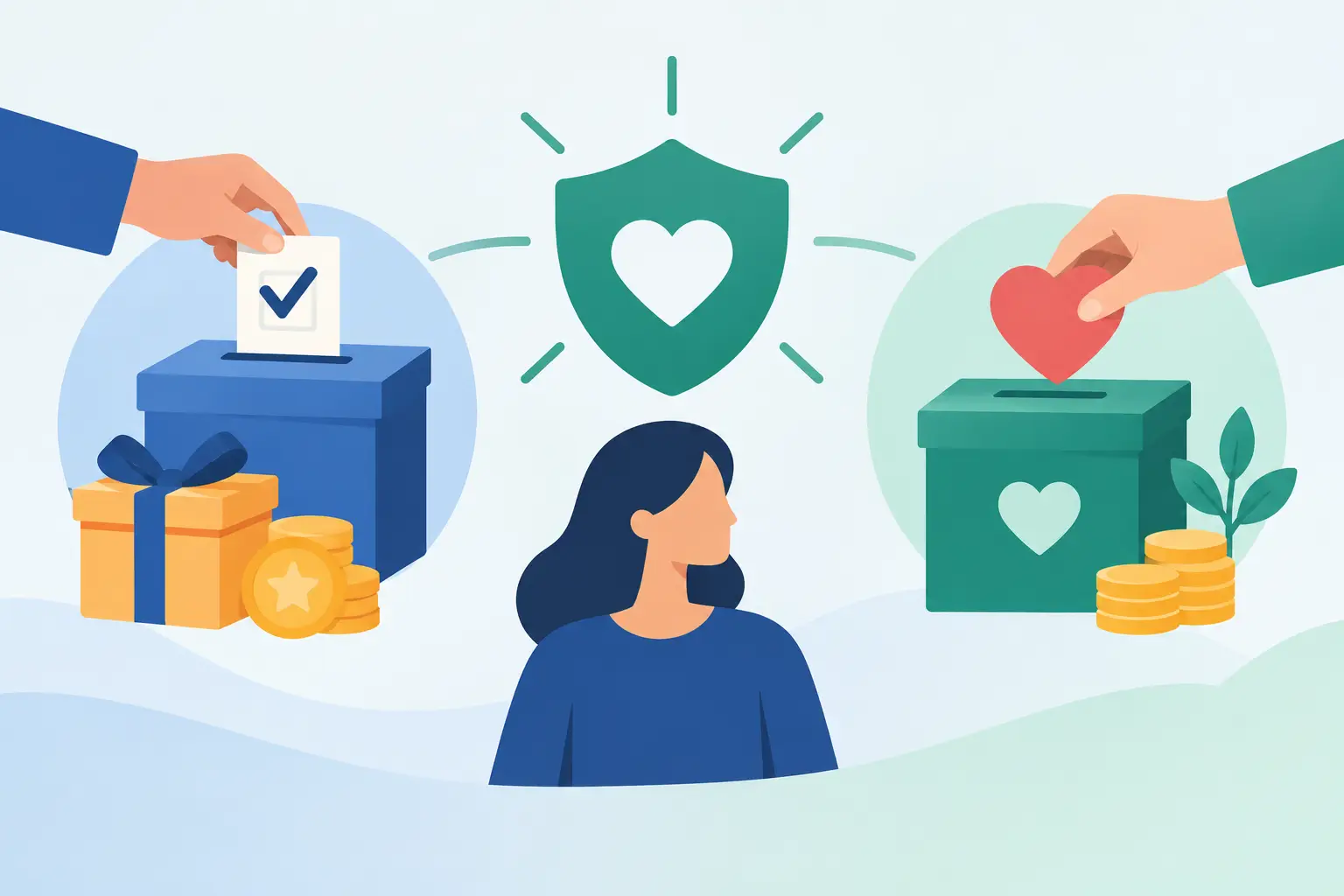 Vote Rewards Versus Donations: What Builds Trust?