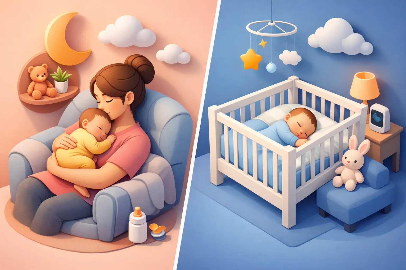 Contact Naps vs Cot Naps for Babies