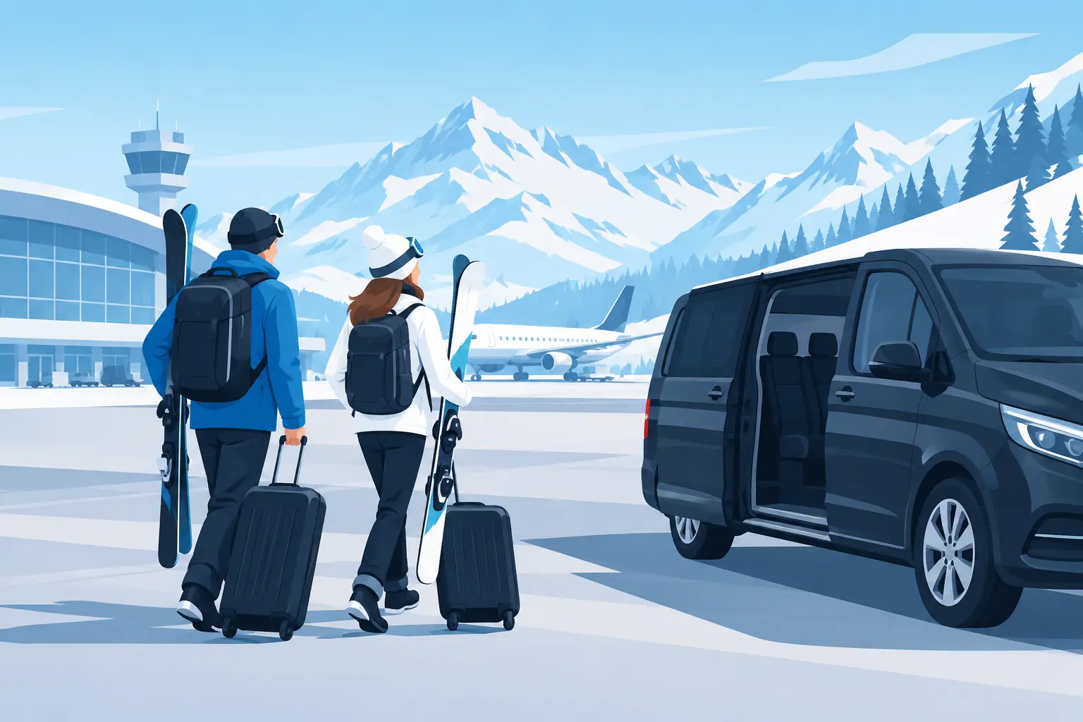 Choosing the Best Airport Transfer for Skiers