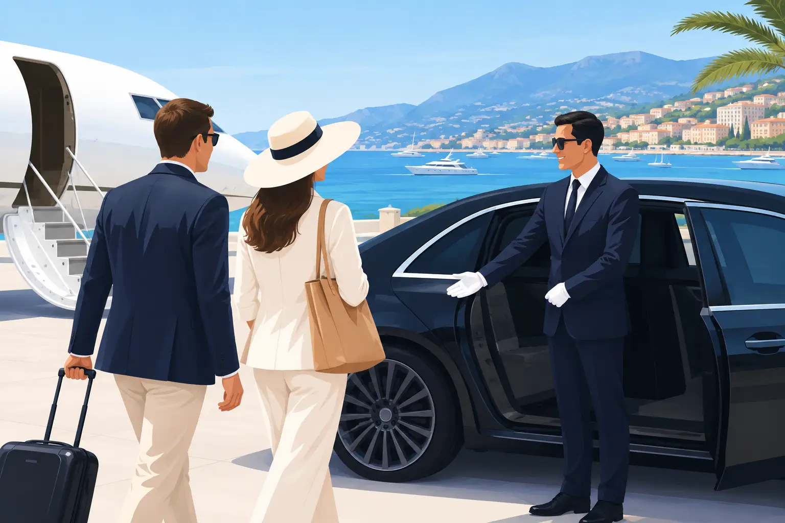 Meet And Greet Chauffeur for Riviera Arrivals